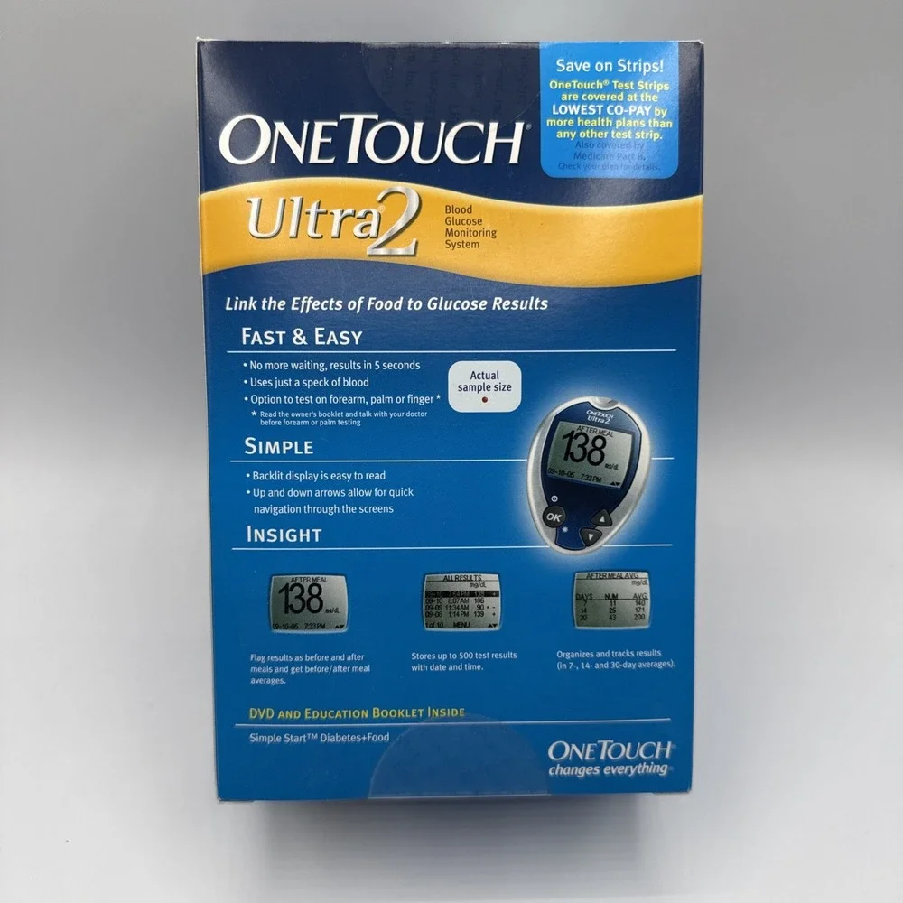 One Touch Ultra 2 Blood Glucose Monitoring System New Sealed